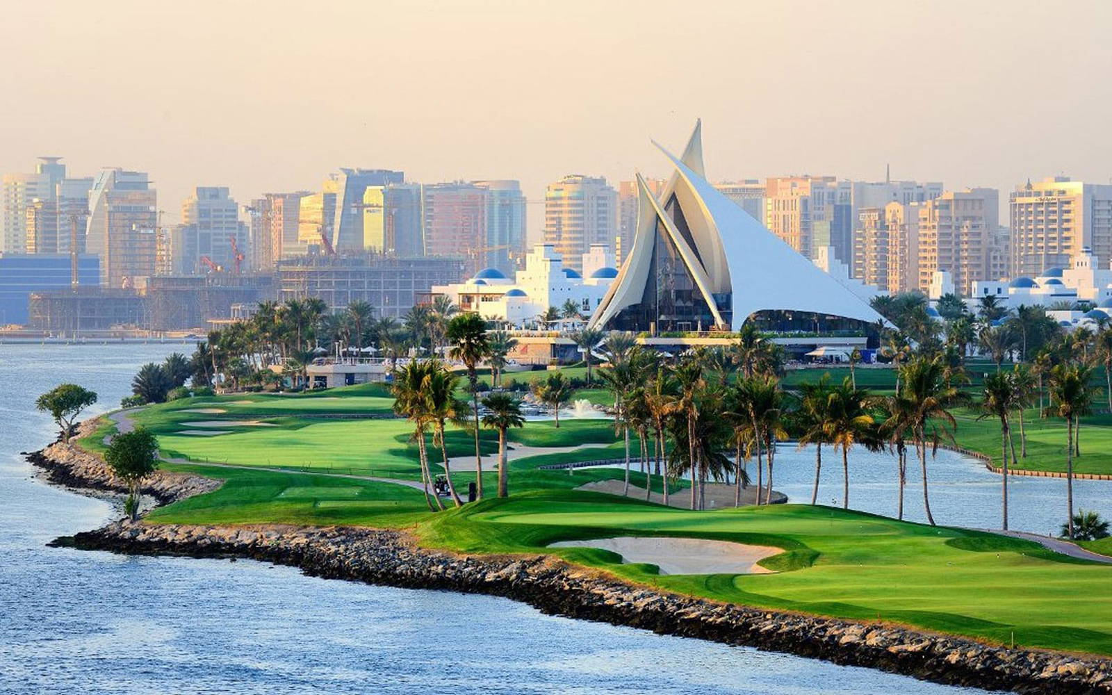 Aerial View, Dubai Creek Golf Club, Dubai, United Arab Emirates