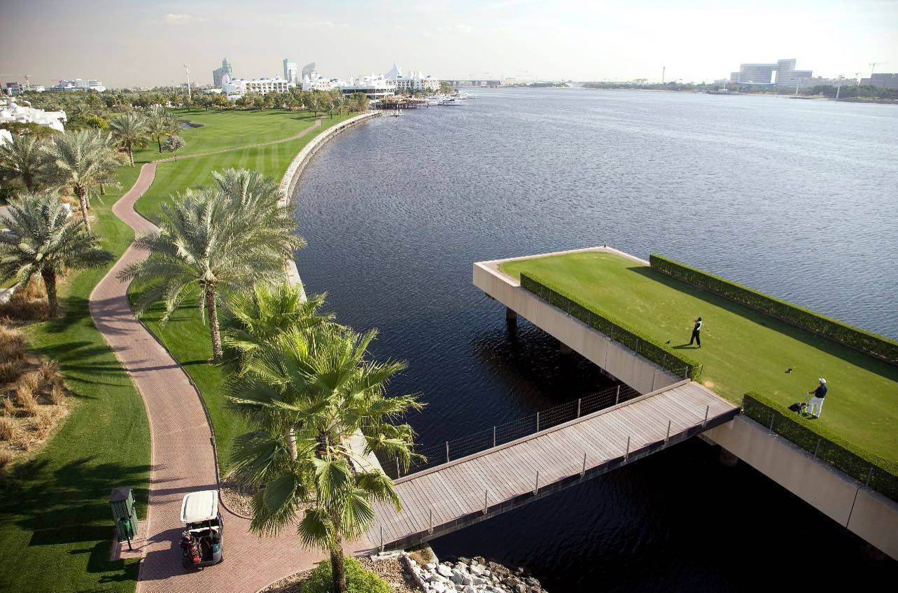 Tee Box, Dubai Creek Golf & Yacht Club, Dubai, United Arab Emirates
