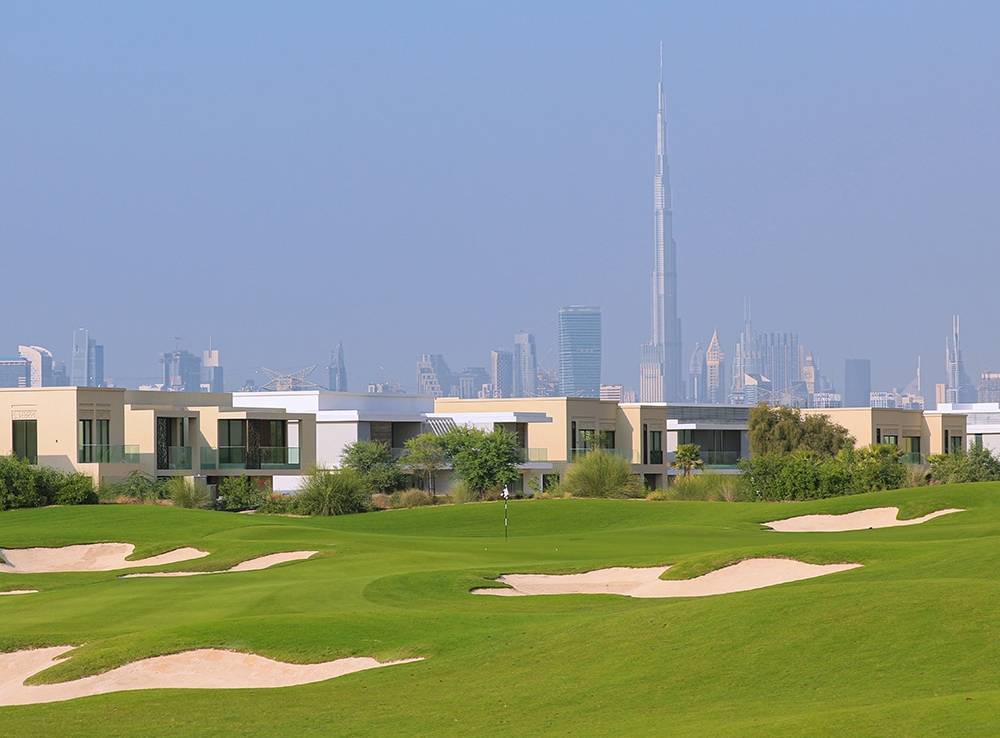 Approach, Fairway, Bunker, Dubai Hills Golf Club, Dubai, United Arab Emirates