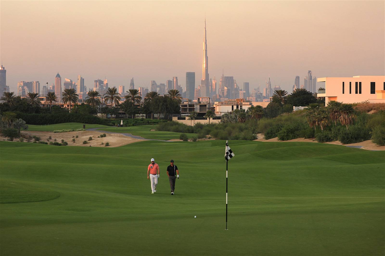 Green, Fairway, Dubai Hills Golf Club, Dubai, United Arab Emirates