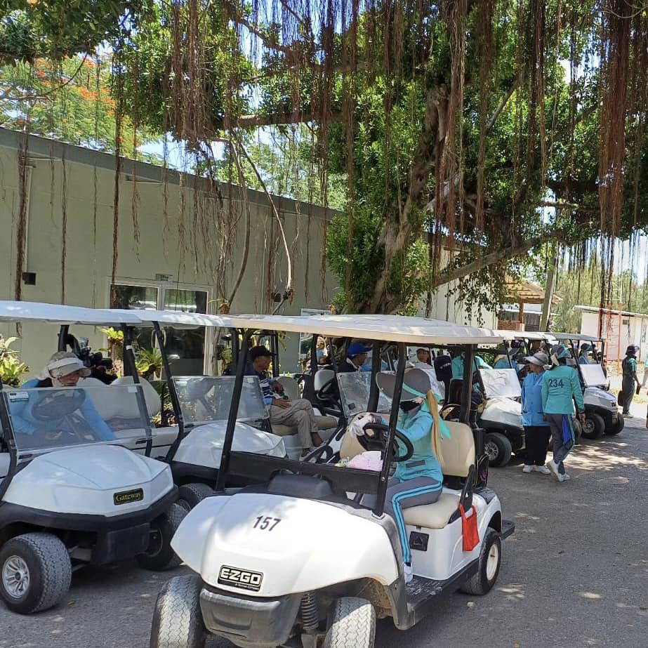 Cart, Caddie, Dynasty Golf & Country Club, Bangkok, Thailand