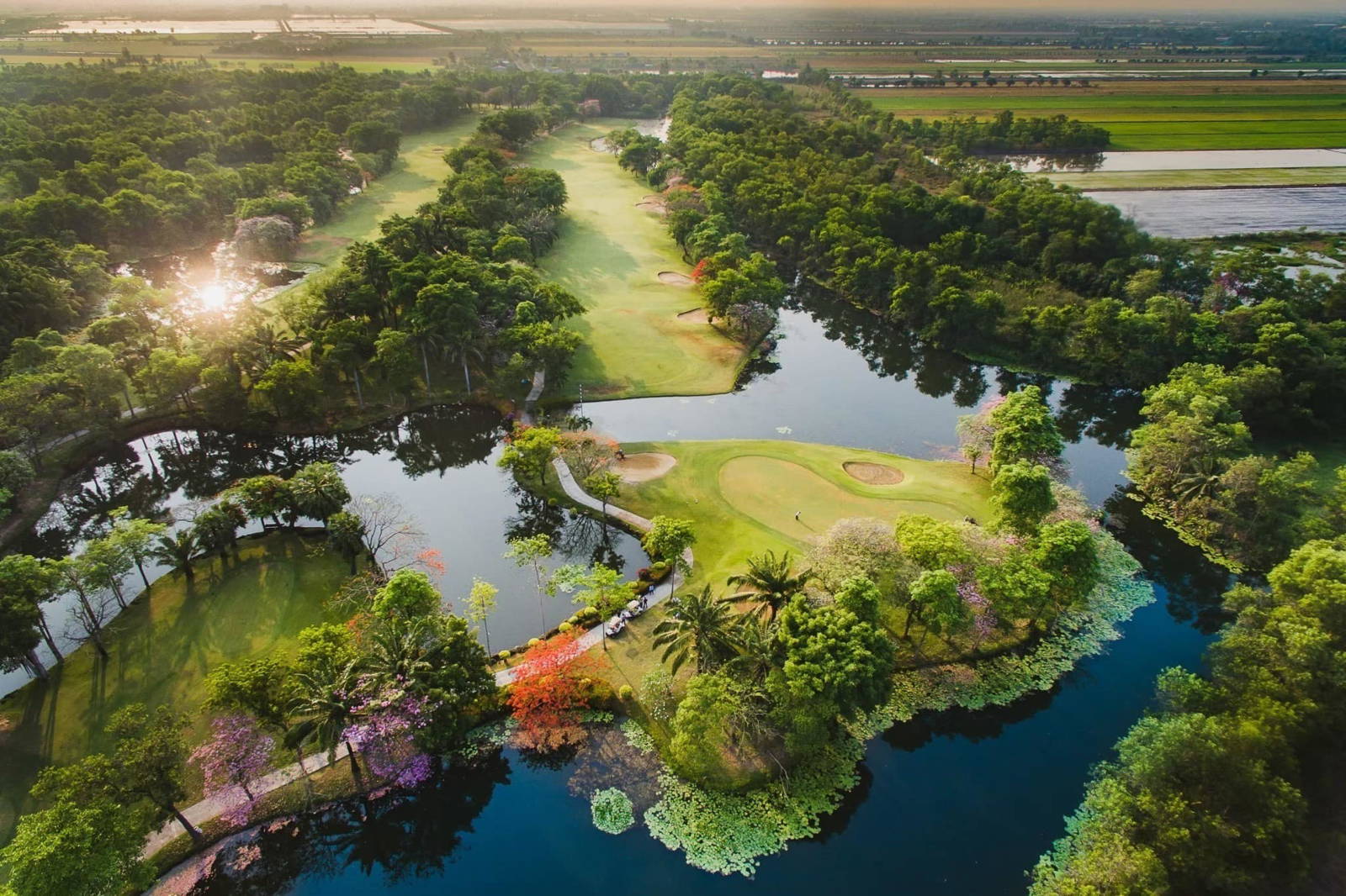 Aerial View, Dynasty Golf & Country Club, Bangkok, Thailand
