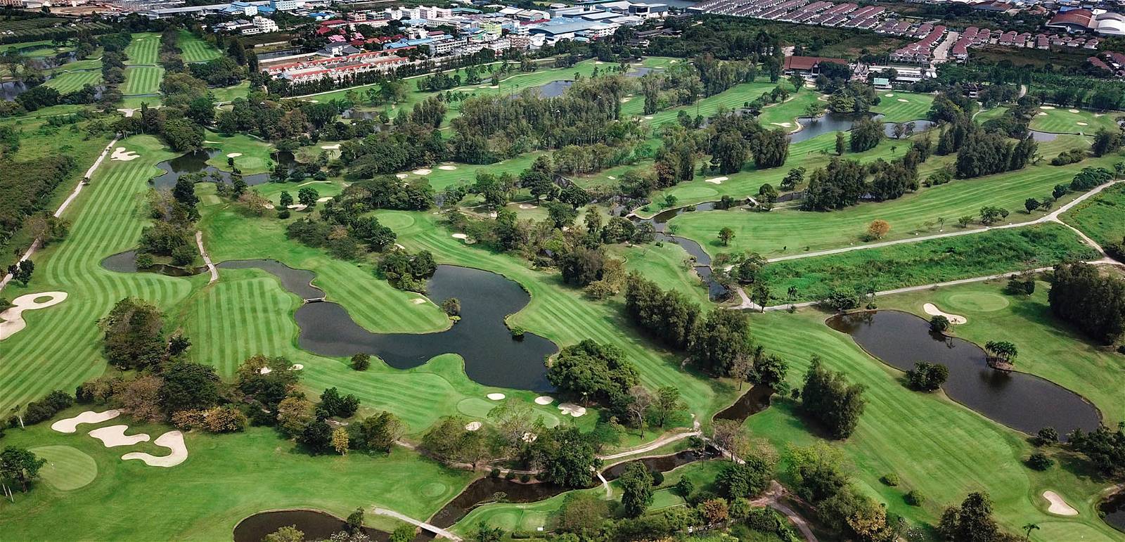 Aerial View, Ekachai Golf & Country Club, Bangkok, Thailand