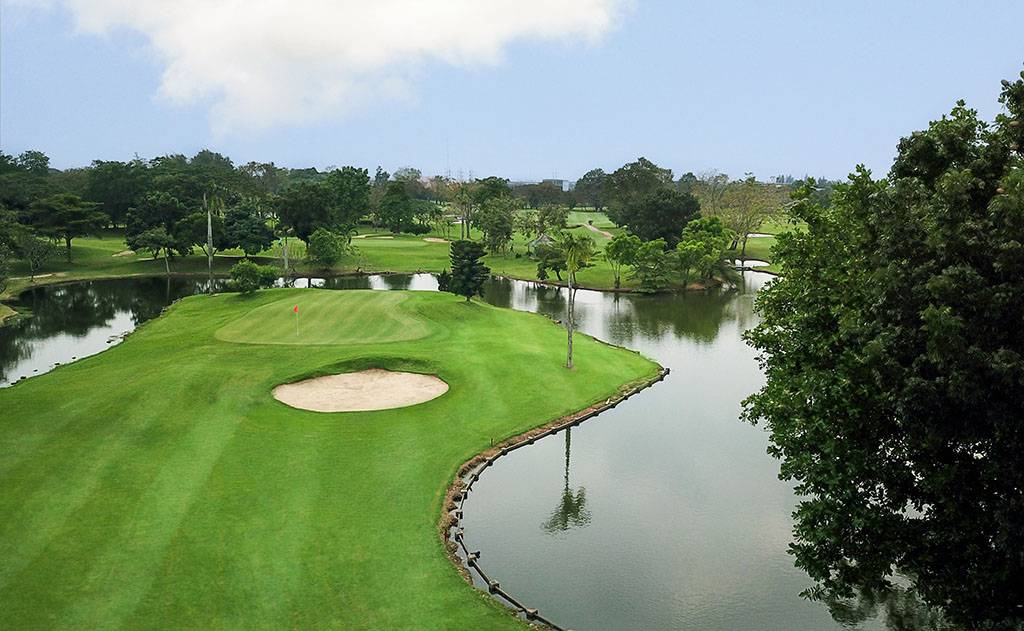 Aerial View, Green, Ekachai Golf & Country Club, Bangkok, Thailand