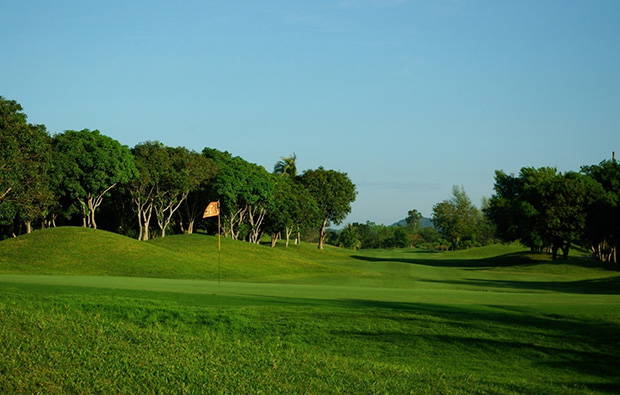 back down fairway, emerald golf club, pattaya, thailand