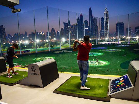 Driving Range, Emirates Golf Club (Faldo Course), Dubai, United Arab Emirates