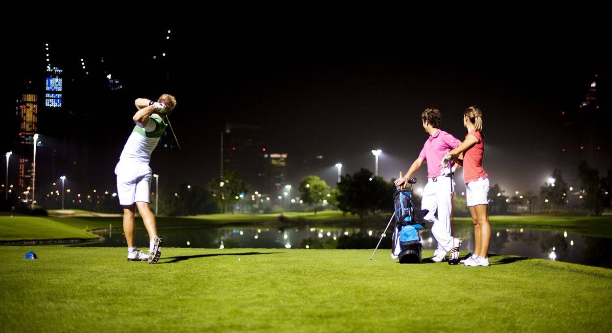 Tee Box, Emirates Golf Club (Faldo Course), Dubai, United Arab Emirates