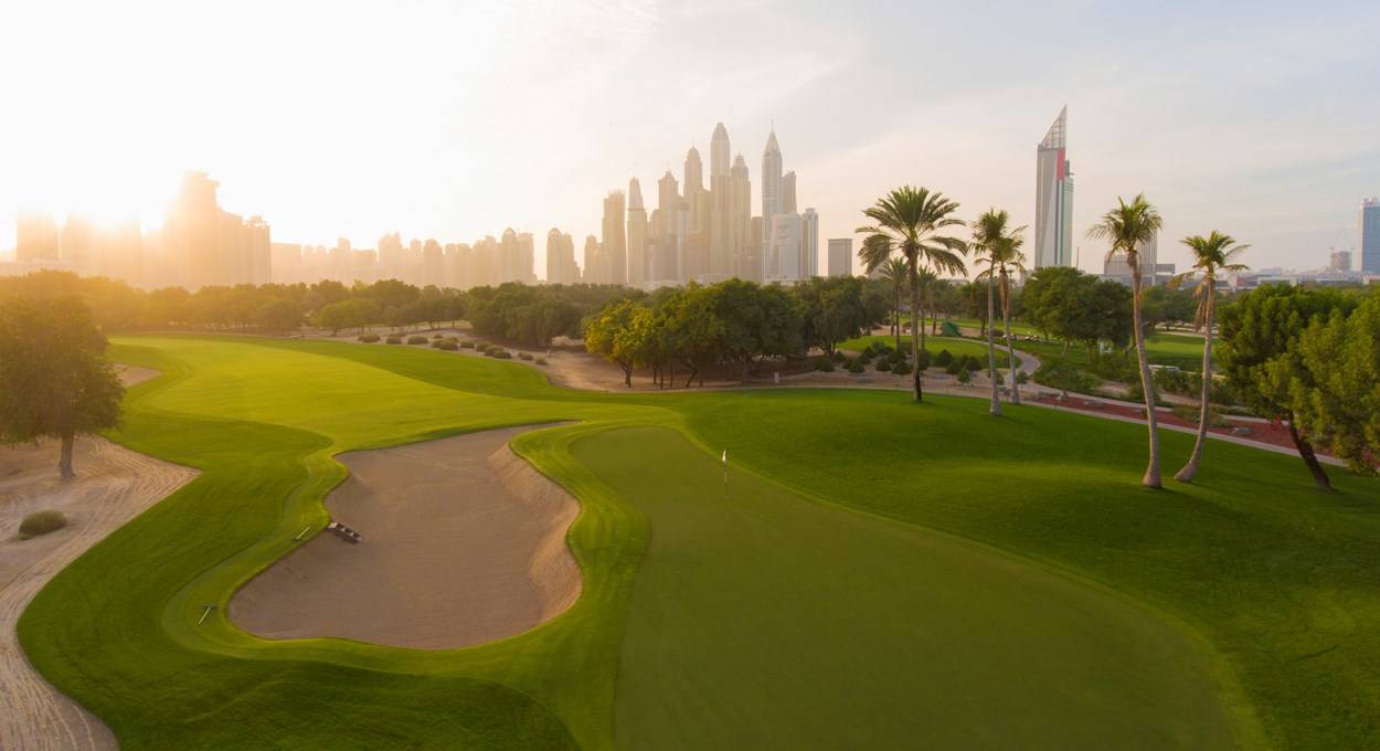 Green, Bunker, Emirates Golf Club (Majlis Course), Dubai, United Arab Emirates