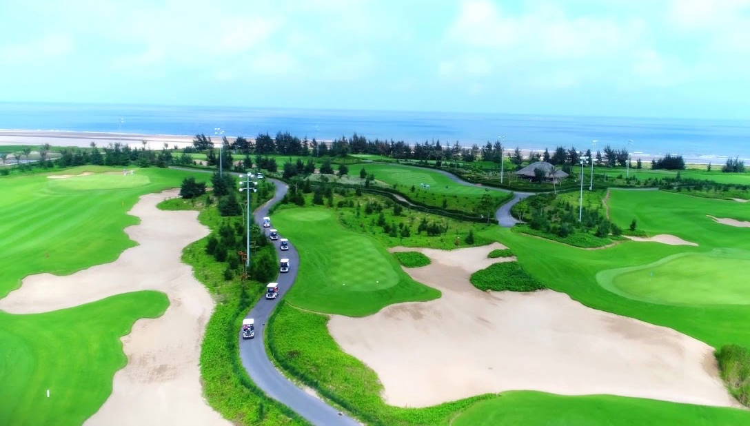 Aerial View, FLC Samson Golf Links , Hanoi, Vietnam
