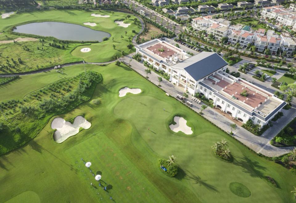 Green, Clubhouse, Aerial View, FLC Samson Golf Links , Hanoi, Vietnam