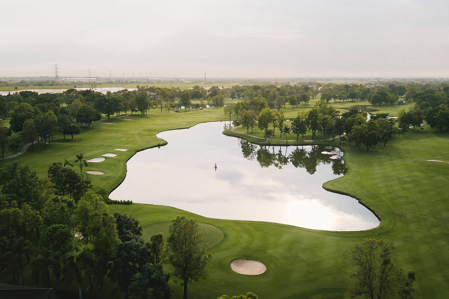 Aerial View, Flora Ville Golf & Country Club, Bangkok, Thailand