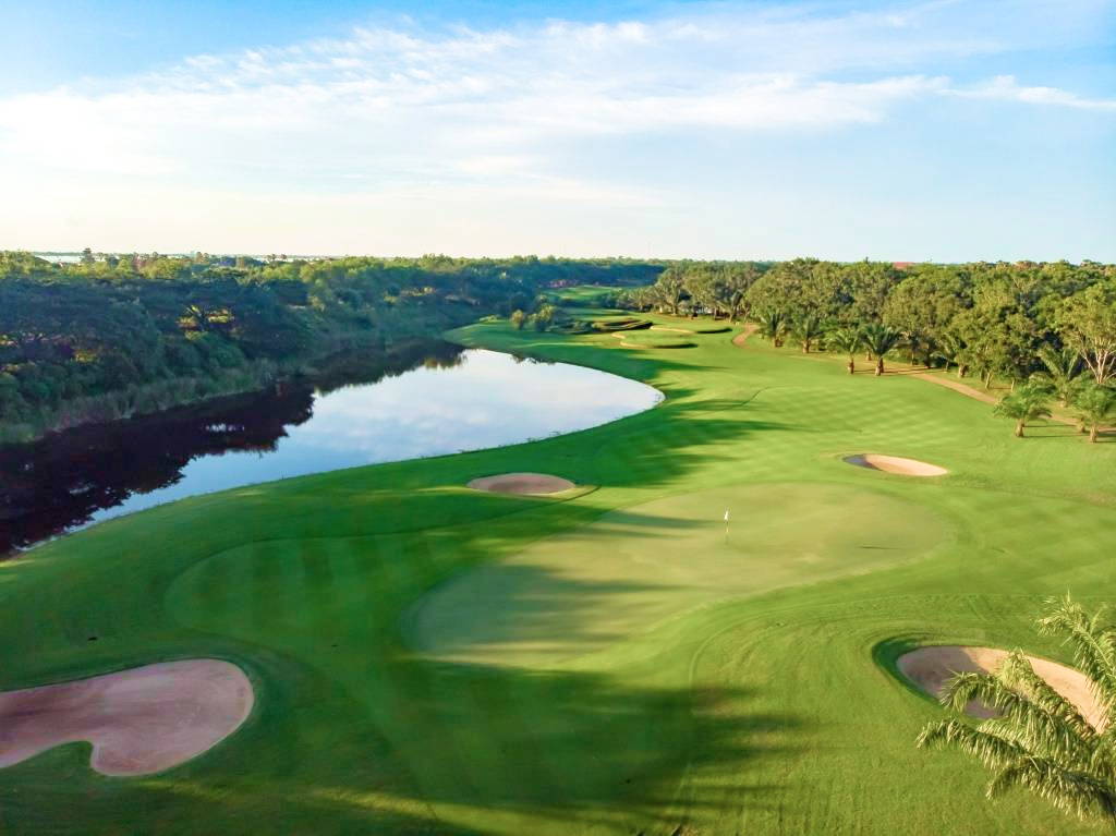 Green, Aerial View, Garden City Golf Club, Phnom Penh, Cambodia