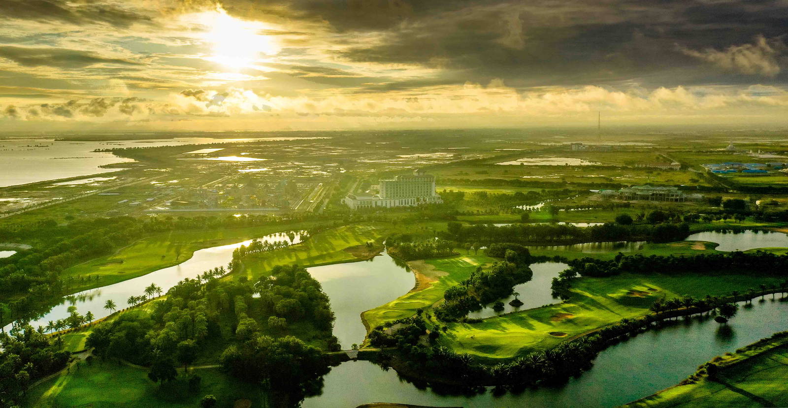 Aerial View, Garden City Golf Club, Phnom Penh, Cambodia