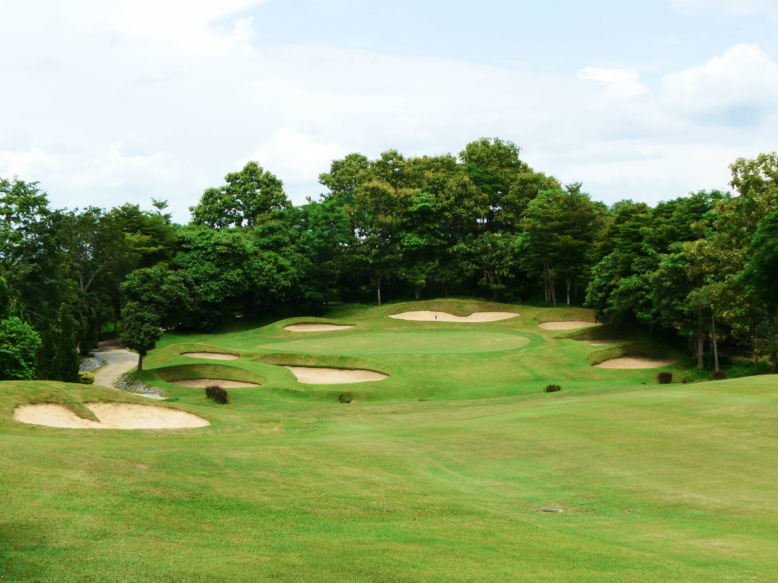 Approach, Fairway, Gassan Khuntan Golf & Resort, Chiang Mai, Thailand
