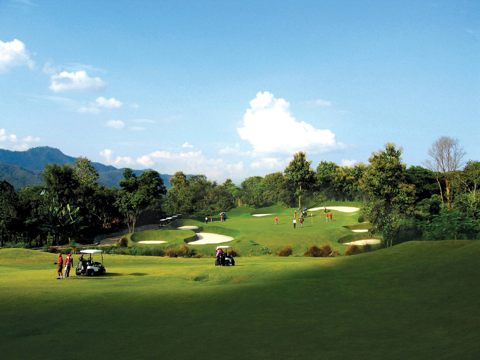 Green, Approach, Gassan Khuntan Golf & Resort, Chiang Mai, Thailand