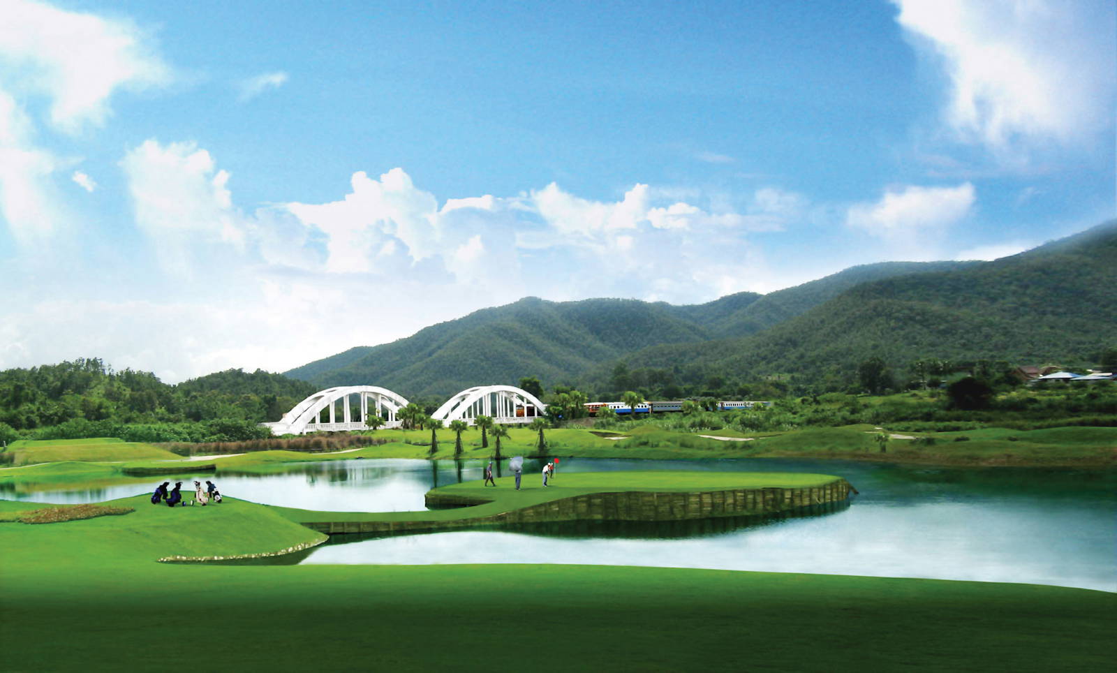 Island Green, Gassan Khuntan Golf & Resort, Chiang Mai, Thailand