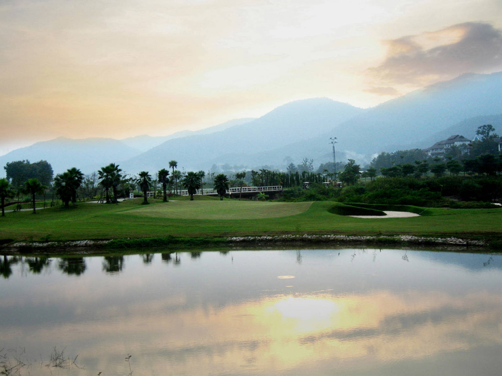 Green, Water Hazard, Gassan Khuntan Golf & Resort, Chiang Mai, Thailand