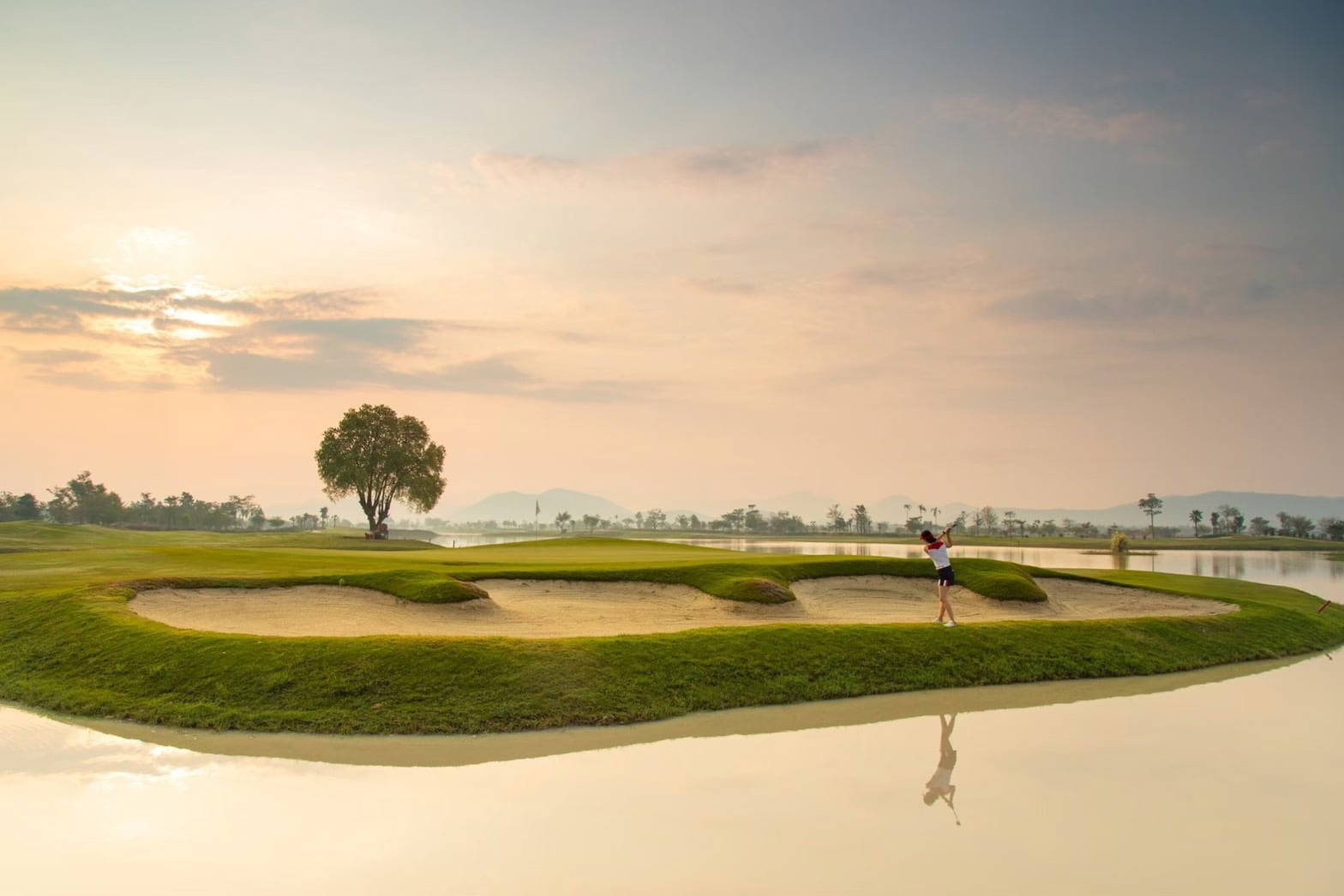 Greenside Bunker, Gassan Panorama Golf Club , Chiang Mai, Thailand