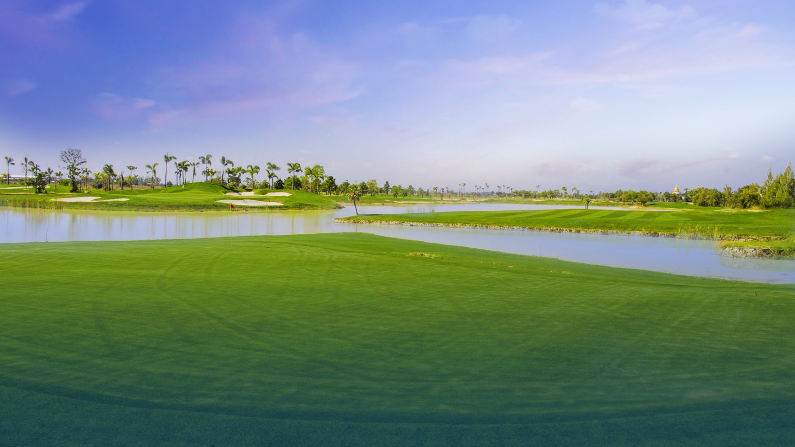 Green, Fairway, Water Hazard, Gassan Panorama Golf Club , Chiang Mai, Thailand
