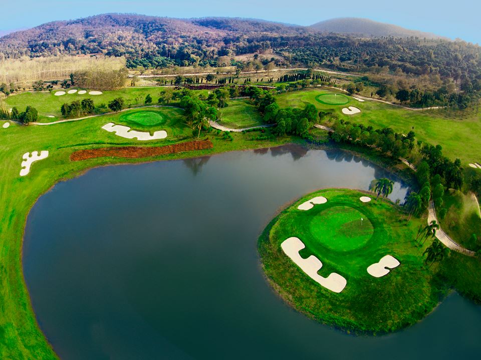 Island Green, Gassan Panorama Golf Club , Chiang Mai, Thailand