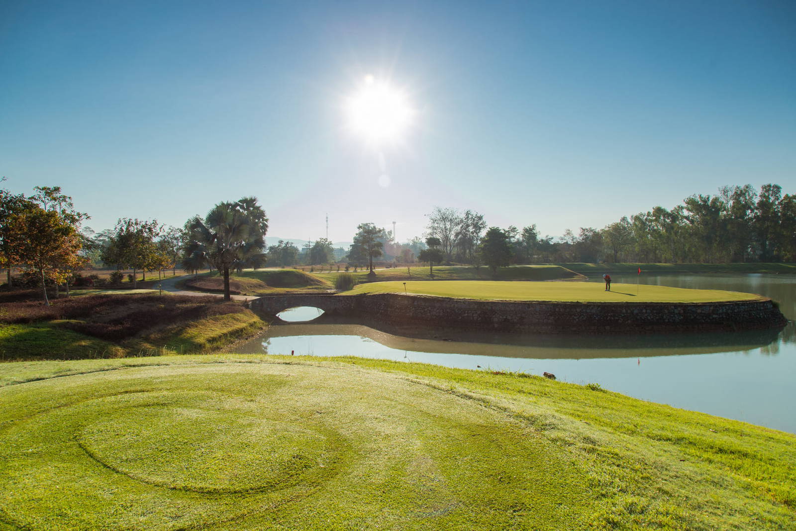 Island Green, Gassan Panorama Golf Club , Chiang Mai, Thailand