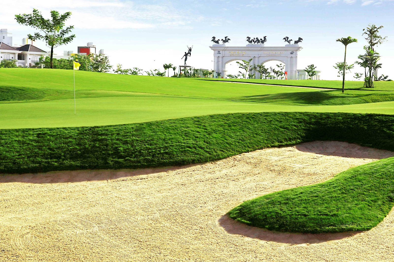 Green, Bunker, Grand Phnom Penh Golf Club, Phnom Penh, Cambodia