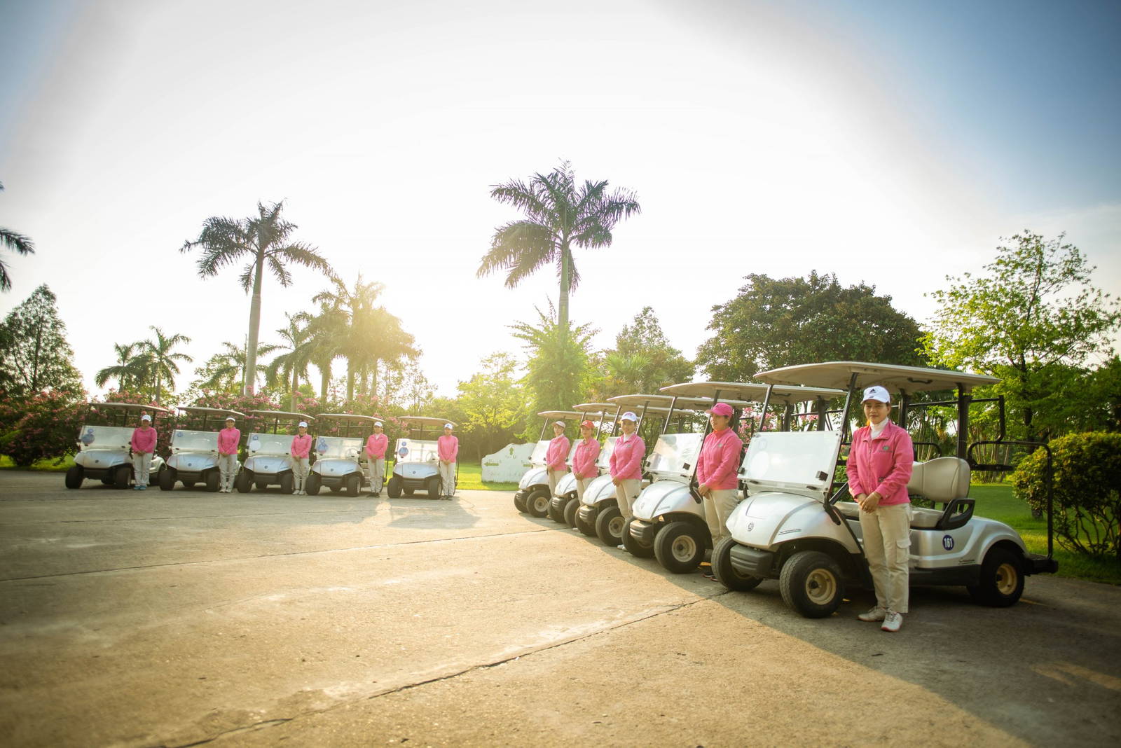 Caddies, Carts, Hanoi Golf Club, Hanoi, Vietnam
