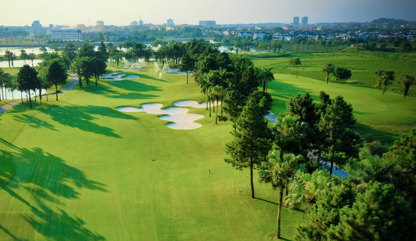 Aerial View, Heron Lake Golf Course, Hanoi, Vietnam