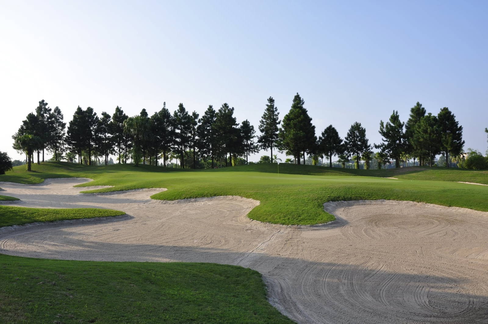 Green, Bunker, Heron Lake Golf Course, Hanoi, Vietnam