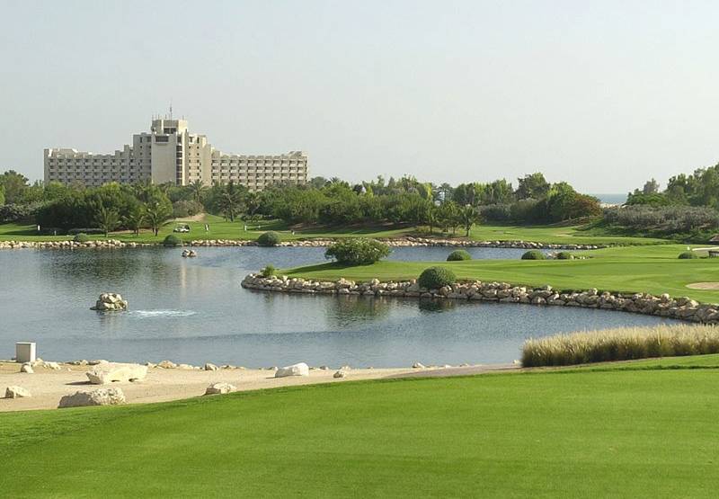 Tee Box, Water Hazard, JA The Resort Golf Course, Dubai, United Arab Emirates