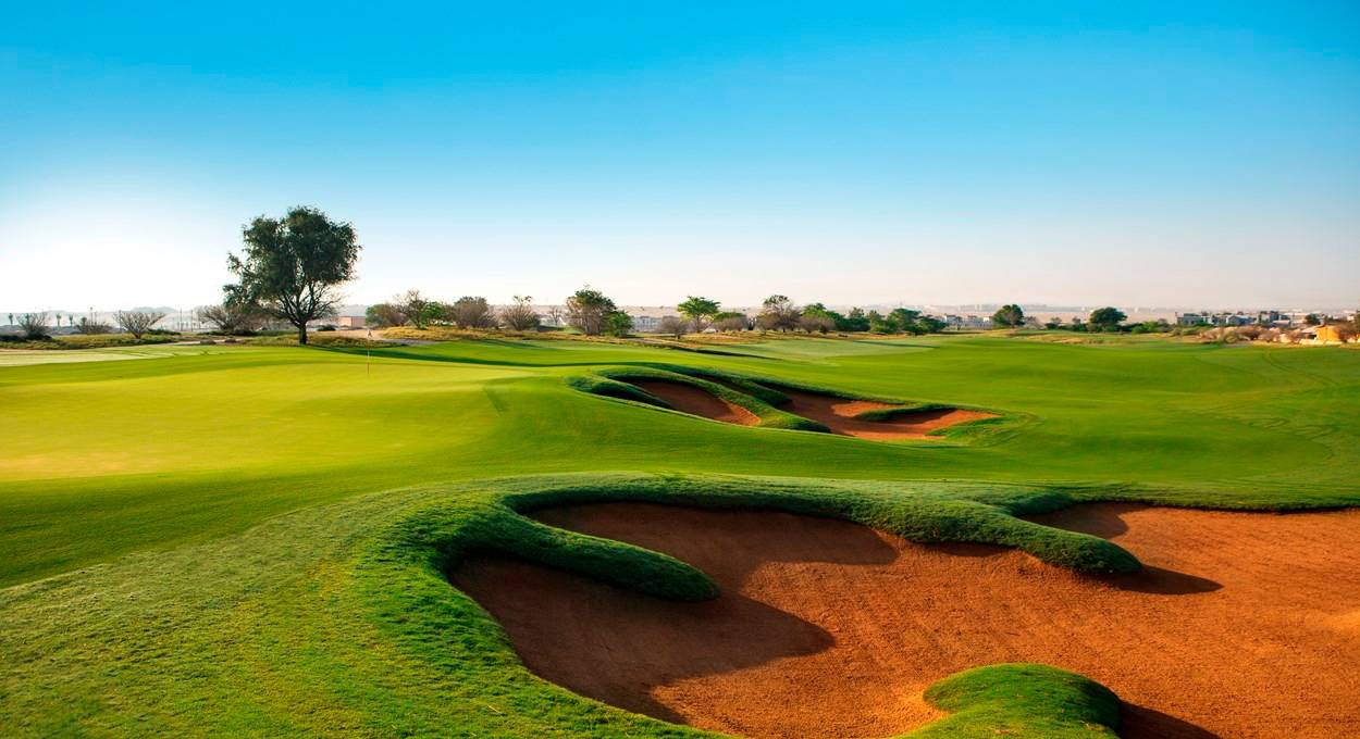 Greenside Bunker, Jumeirah Golf Estates (Earth Course), Dubai, United Arab Emirates