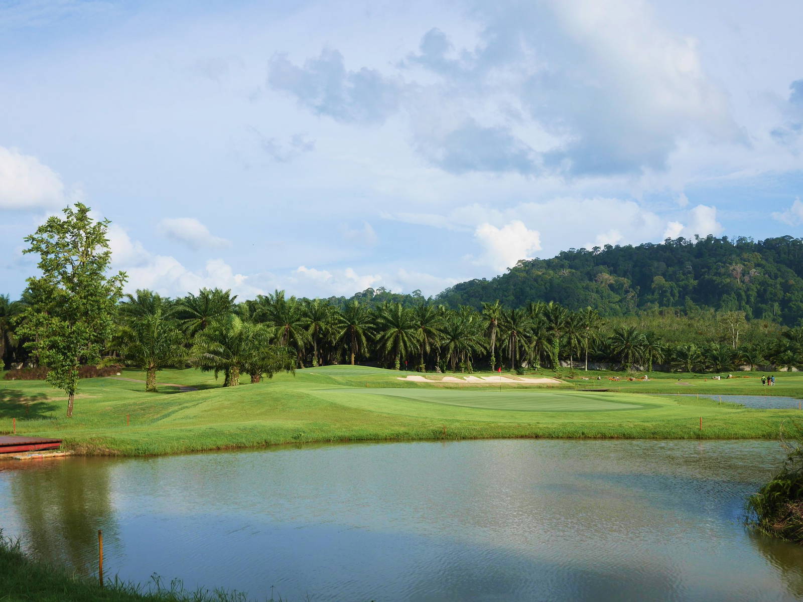 Green, Water Hazard, Kirinara Golf Course, Khao Lak, Thailand