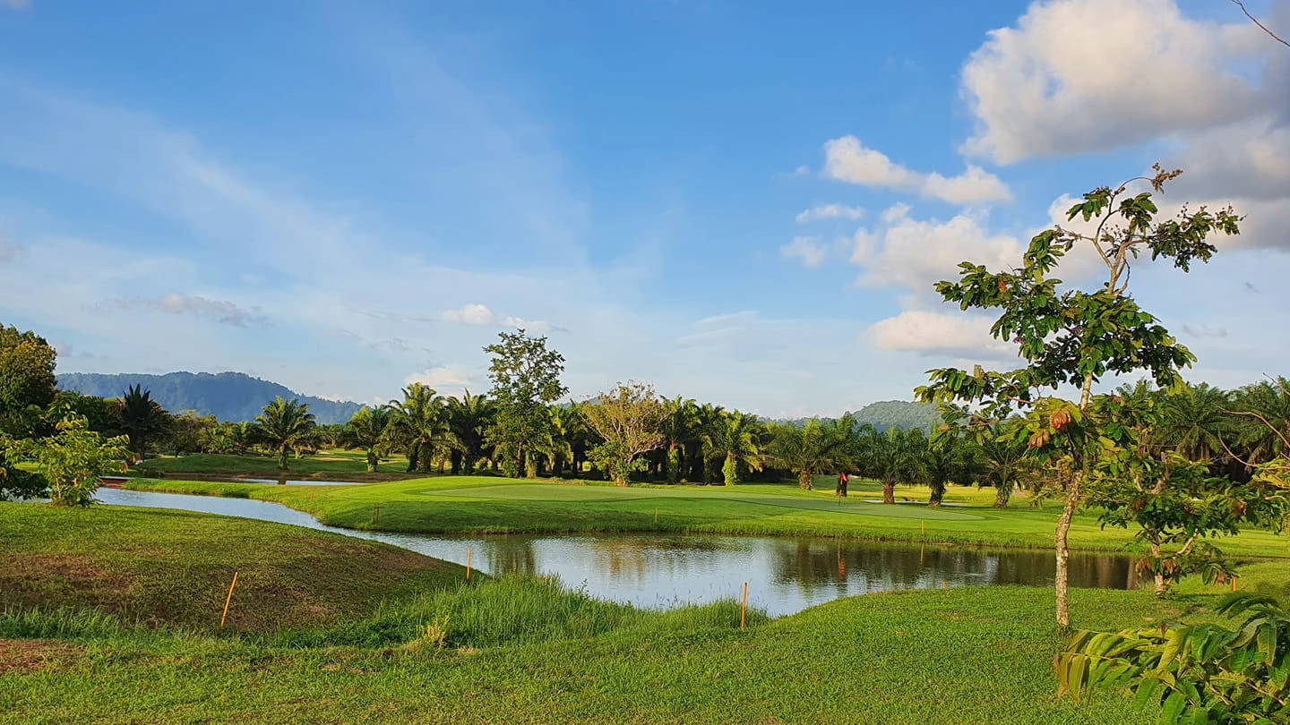 Green, Water Hazard, Kirinara Golf Course, Khao Lak, Thailand