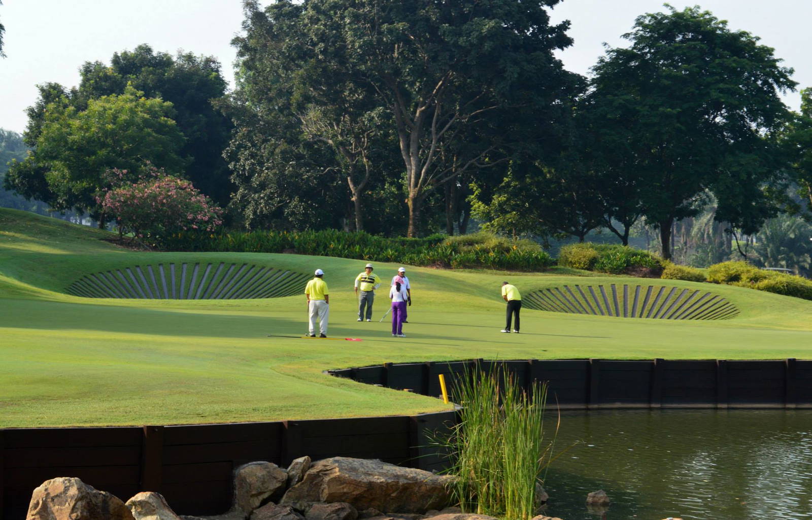 Green, Water Hazard, Kota Permai Golf & Country Club, Kuala Lumpur, Malaysia