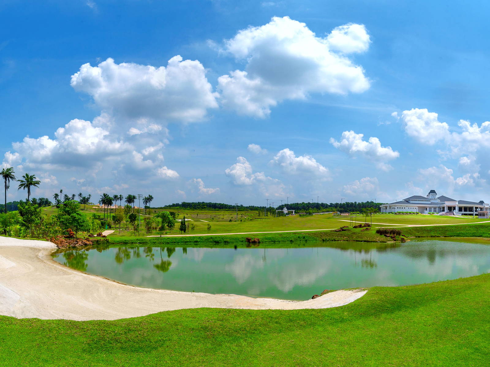 Bunker, Water Hazard, Kota Seriemas Golf & Country Club, Kuala Lumpur, Malaysia