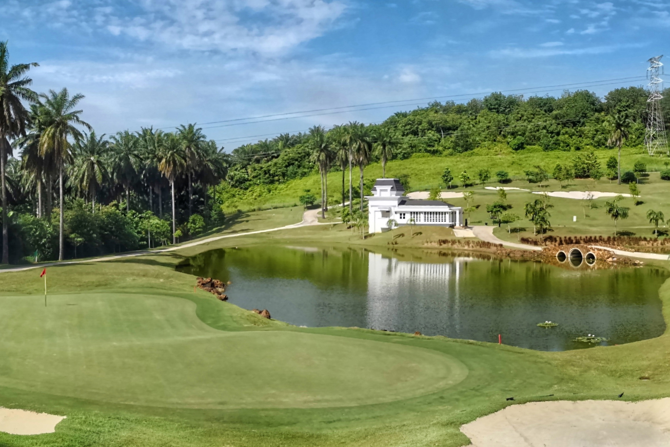 Green, Bunker, Aerial View, Kota Seriemas Golf & Country Club, Kuala Lumpur, Malaysia