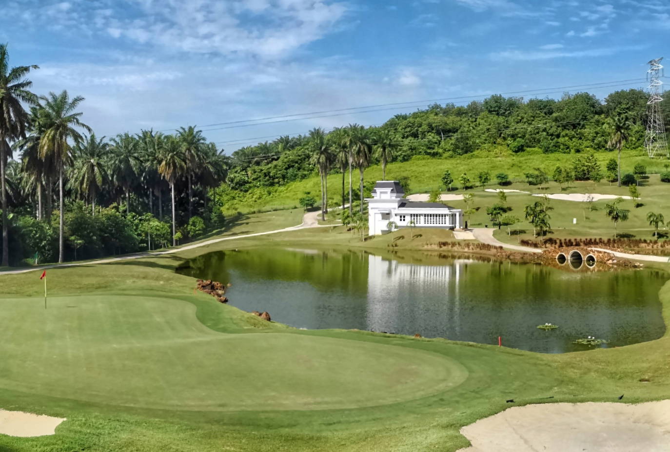 Green, Bunker, Aerial View, Kota Seriemas Golf & Country Club, Kuala Lumpur, Malaysia