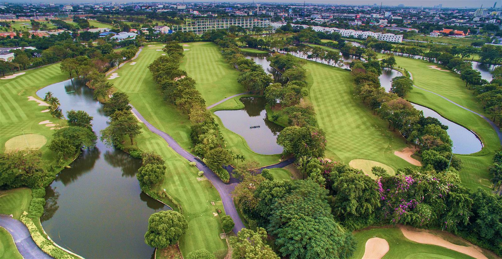 Aerial View, Krungthep Kreetha Golf Course, Bangkok, Thailand