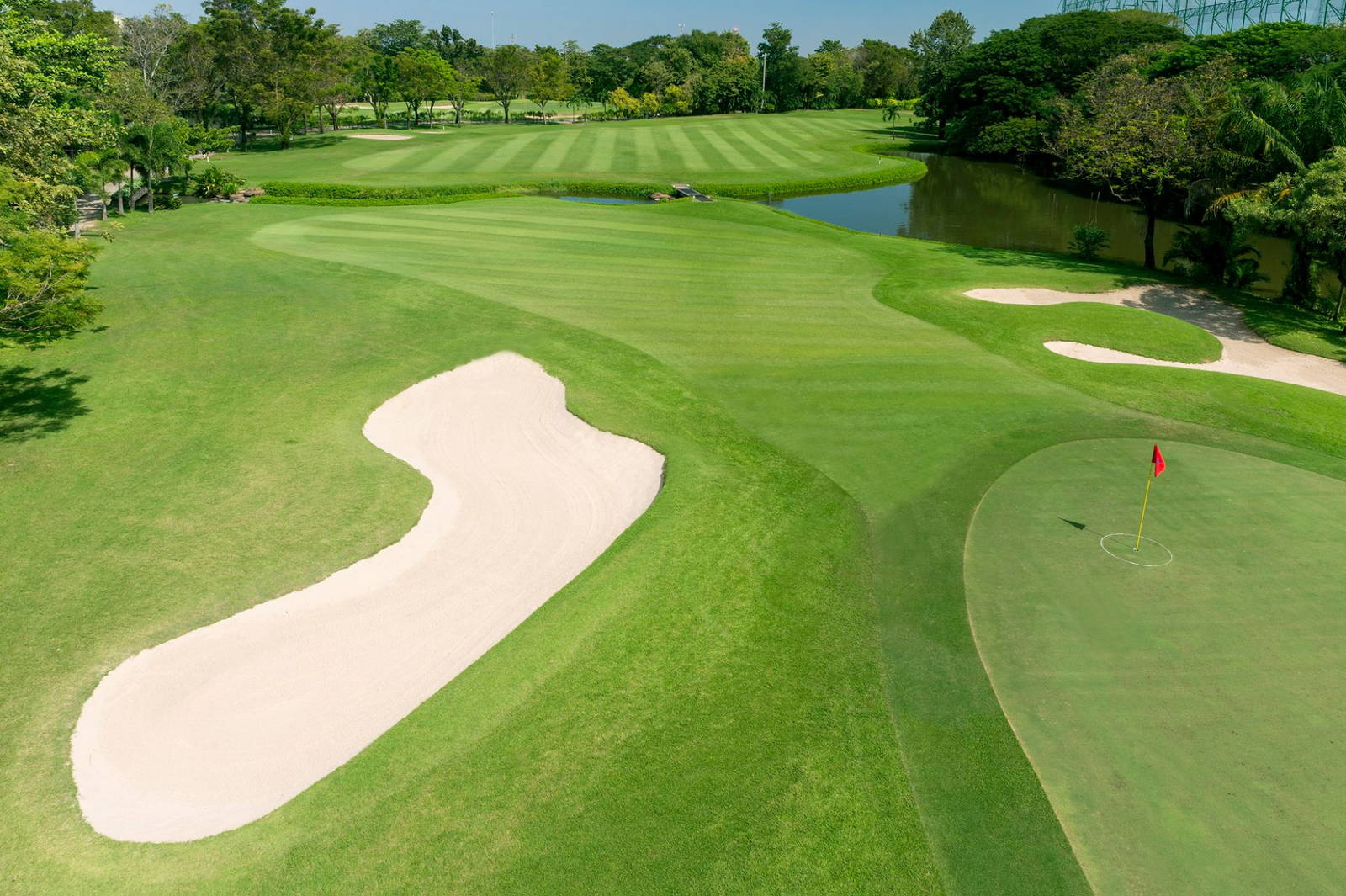 Greenside Bunker, Krungthep Kreetha Golf Course, Bangkok, Thailand