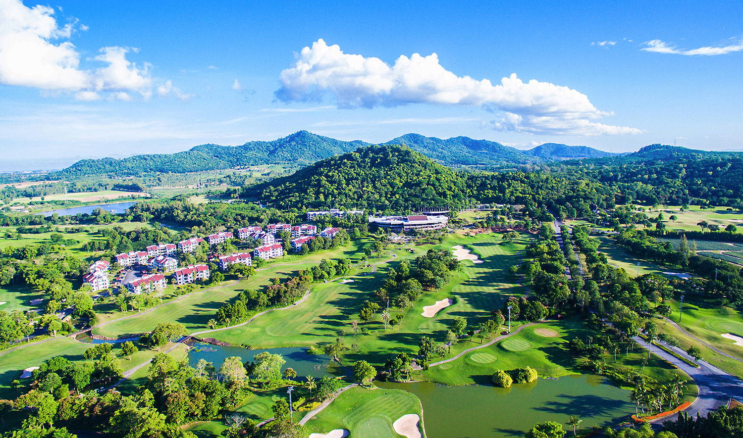 Aerial View, Laem Chabang International Country Club, Pattaya, Thailand