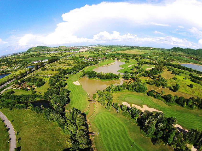 Aerial View, Laem Chabang International Country Club, Pattaya, Thailand