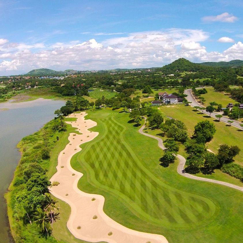 Fairway, Aerial View, Laem Chabang International Country Club, Pattaya, Thailand