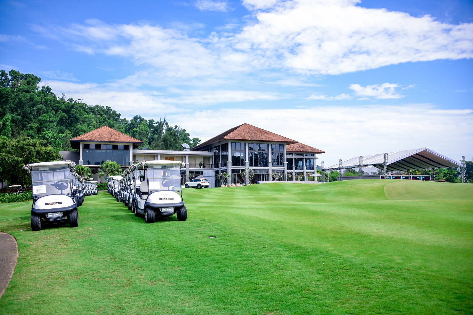 Clubhouse, Cart, Laguna Lang Co Golf Club, Da Nang, Vietnam