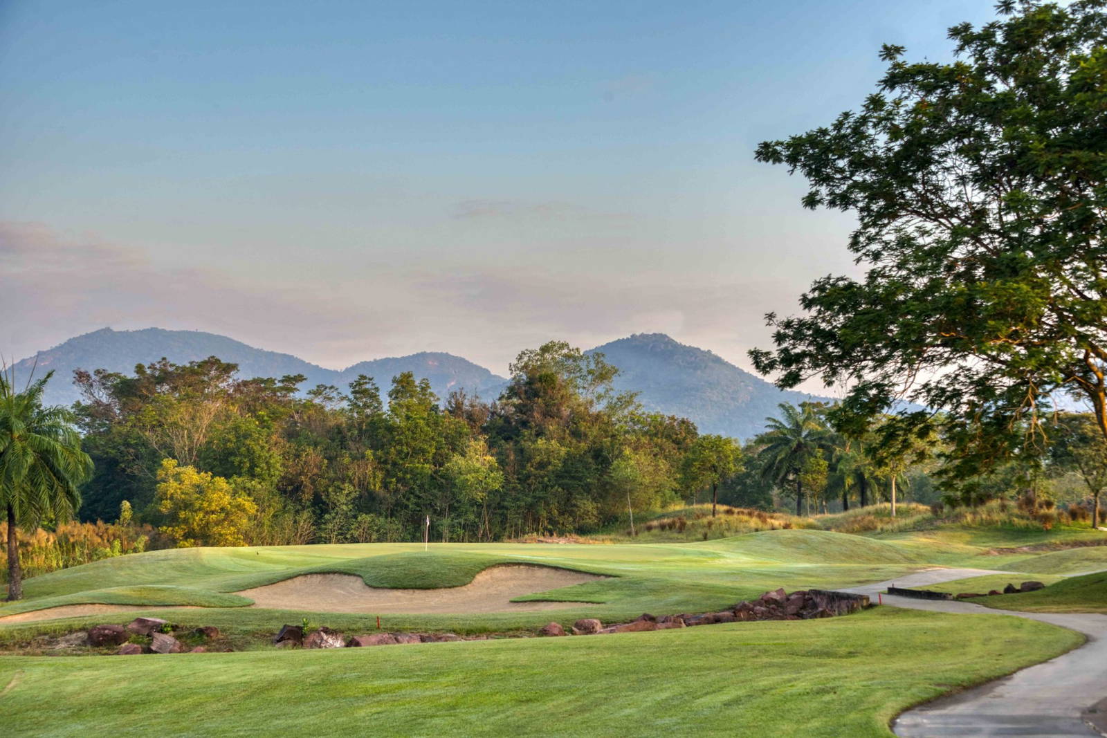 Approach, Green, Bunker, Lake View Golf Club, Hua Hin, Thailand