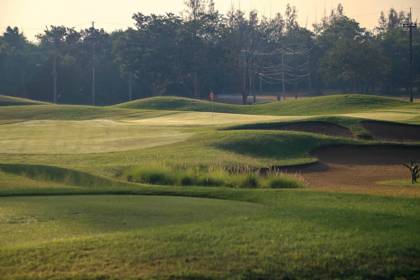 Green, Bunker, Lake View Golf Club, Hua Hin, Thailand