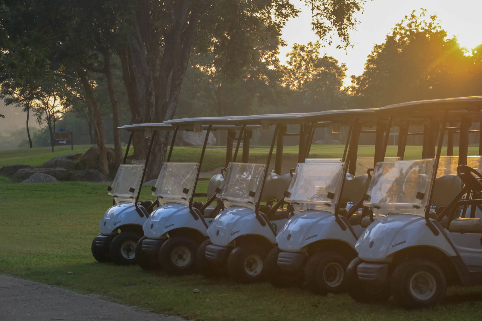 Carts, Lake View Golf Club, Hua Hin, Thailand