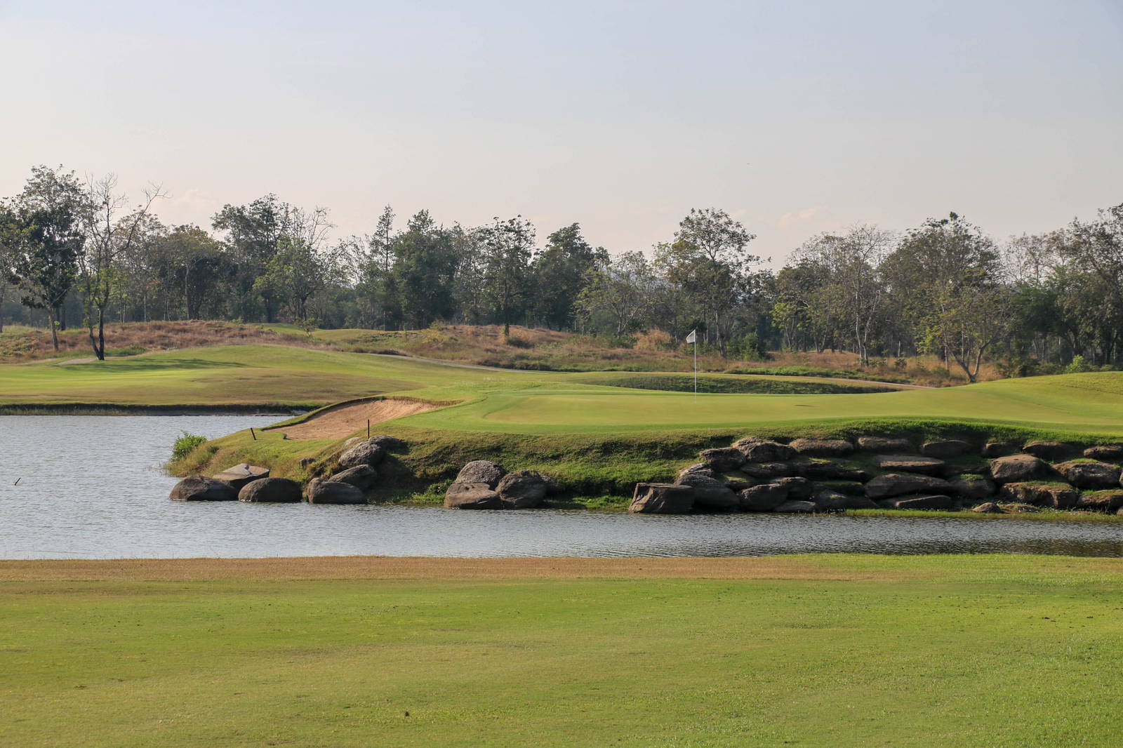 Approach, Green, Water Hazard, Lake View Golf Club, Hua Hin, Thailand