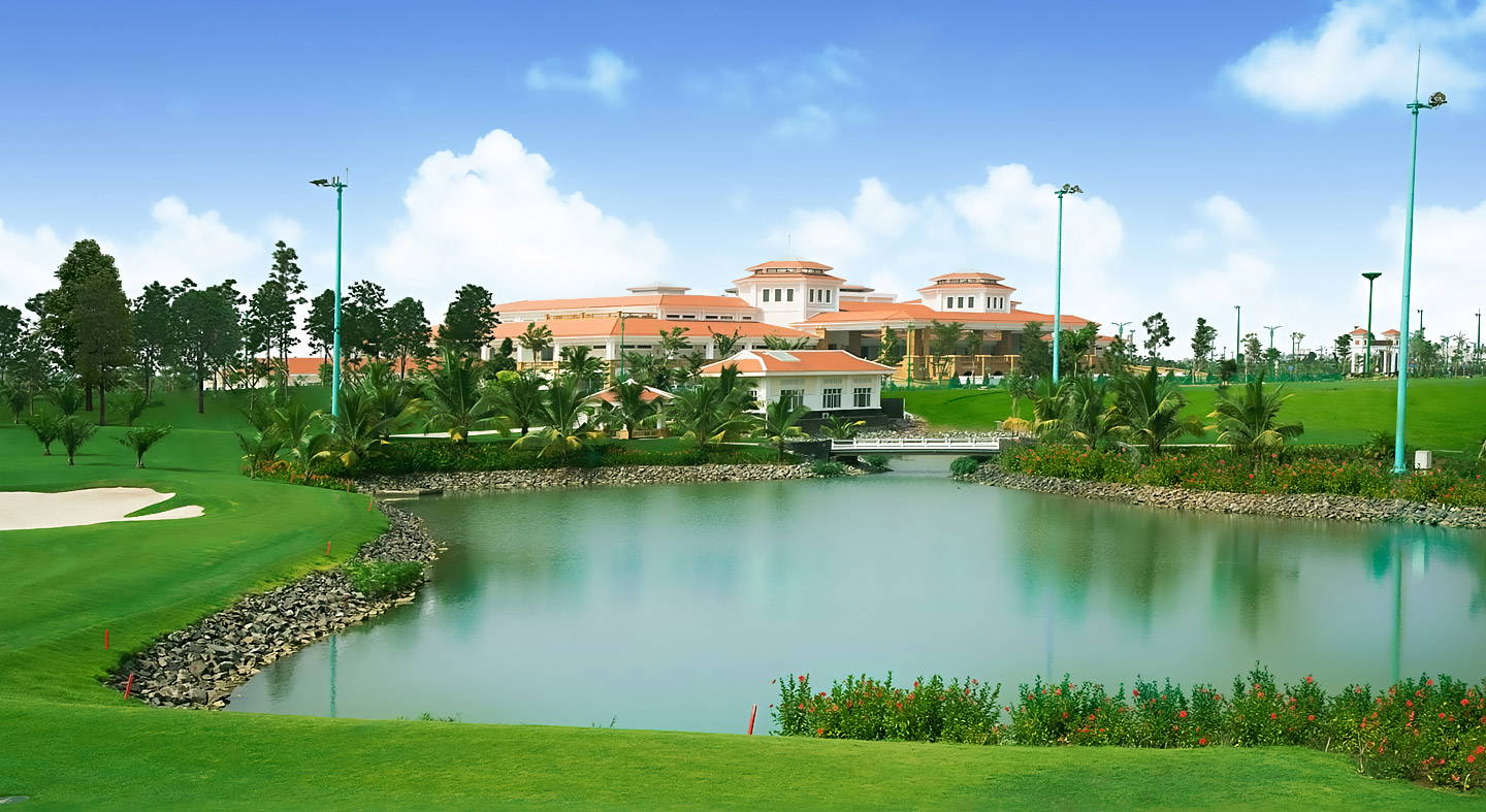 Clubhouse, Water Hazard, Long Bien Golf Course, Hanoi, Vietnam