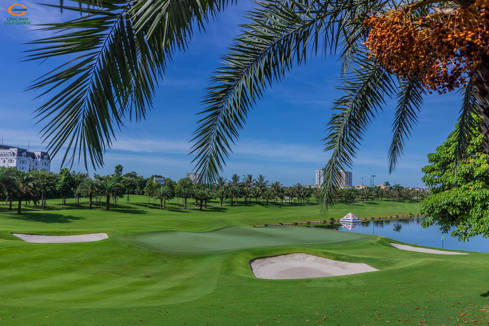 Green, Bunker, Water Hazard, Long Bien Golf Course, Hanoi, Vietnam