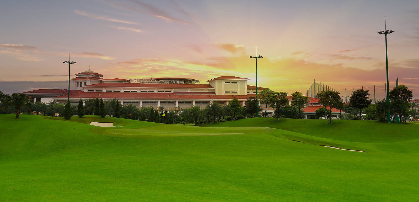 Green, Clubhouse, Long Bien Golf Course, Hanoi, Vietnam